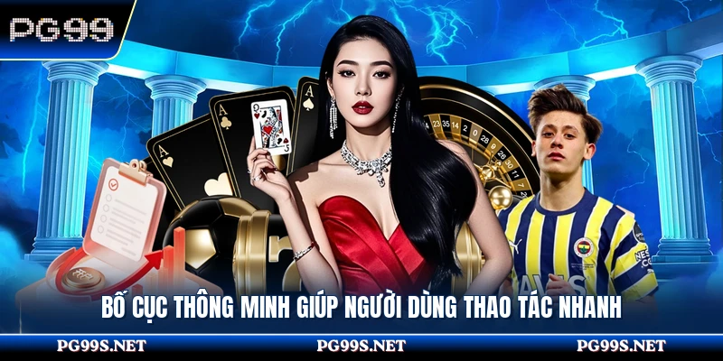 Bố cục thông minh giúp anh em thao tác nhanh